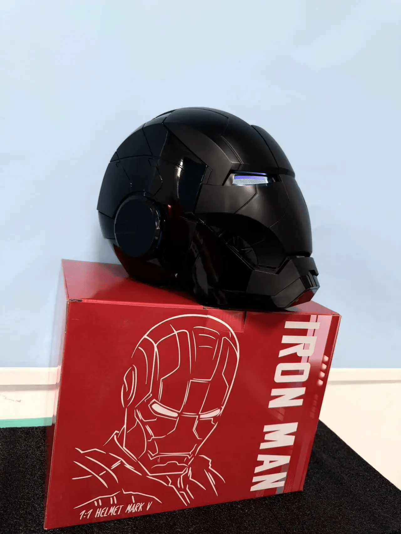 Iron Man MK5 MK50 Voice Control Cosplay Helmet 11 - Servo LED 1:1 Scale Wearable Prop Adults Silver Gold - GiftWave.co