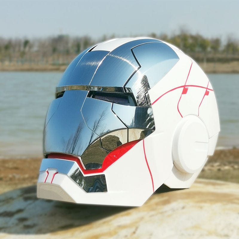 Iron Man MK5 MK50 Voice Control Cosplay Helmet 11 - Servo LED 1:1 Scale Wearable Prop Adults Silver Gold - GiftWave.co