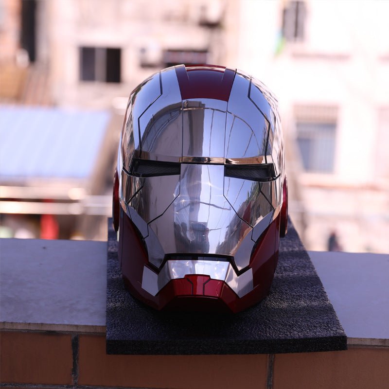 Iron Man MK5 MK50 Voice Control Cosplay Helmet 11 - Servo LED 1:1 Scale Wearable Prop Adults Silver Gold - GiftWave.co
