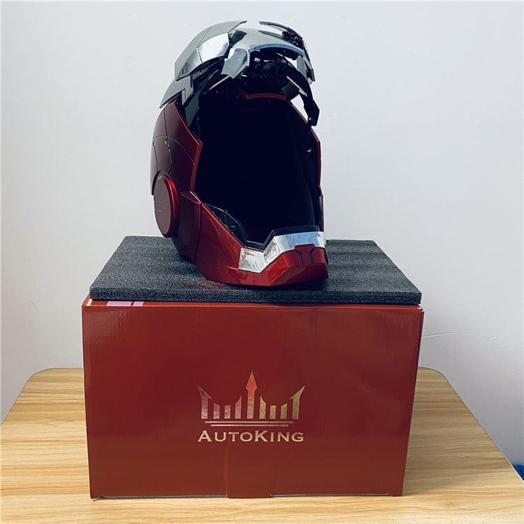 Iron Man MK5 MK50 Voice Control Cosplay Helmet 11 - Servo LED 1:1 Scale Wearable Prop Adults Silver Gold - GiftWave.co