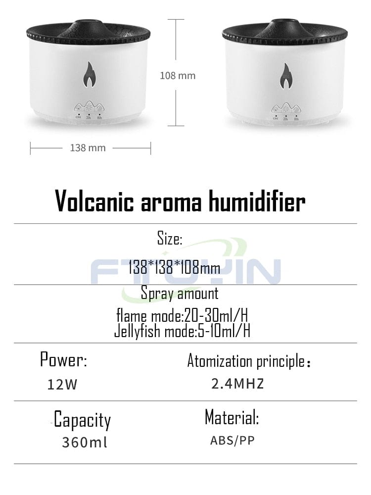 Jellyfish Flame Air Essential Oil Diffuser Humidifier — View 8