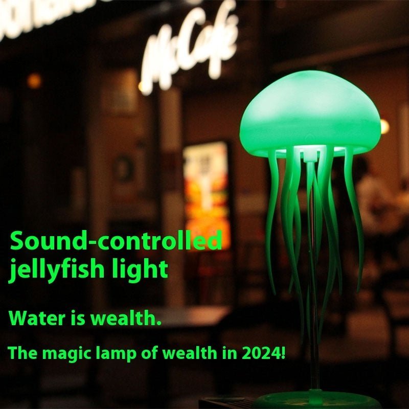 Jellyfish Lamp Bluetooth Speaker – 16 Color LED Aquarium Mood Night Light with Music Sync - Damsona