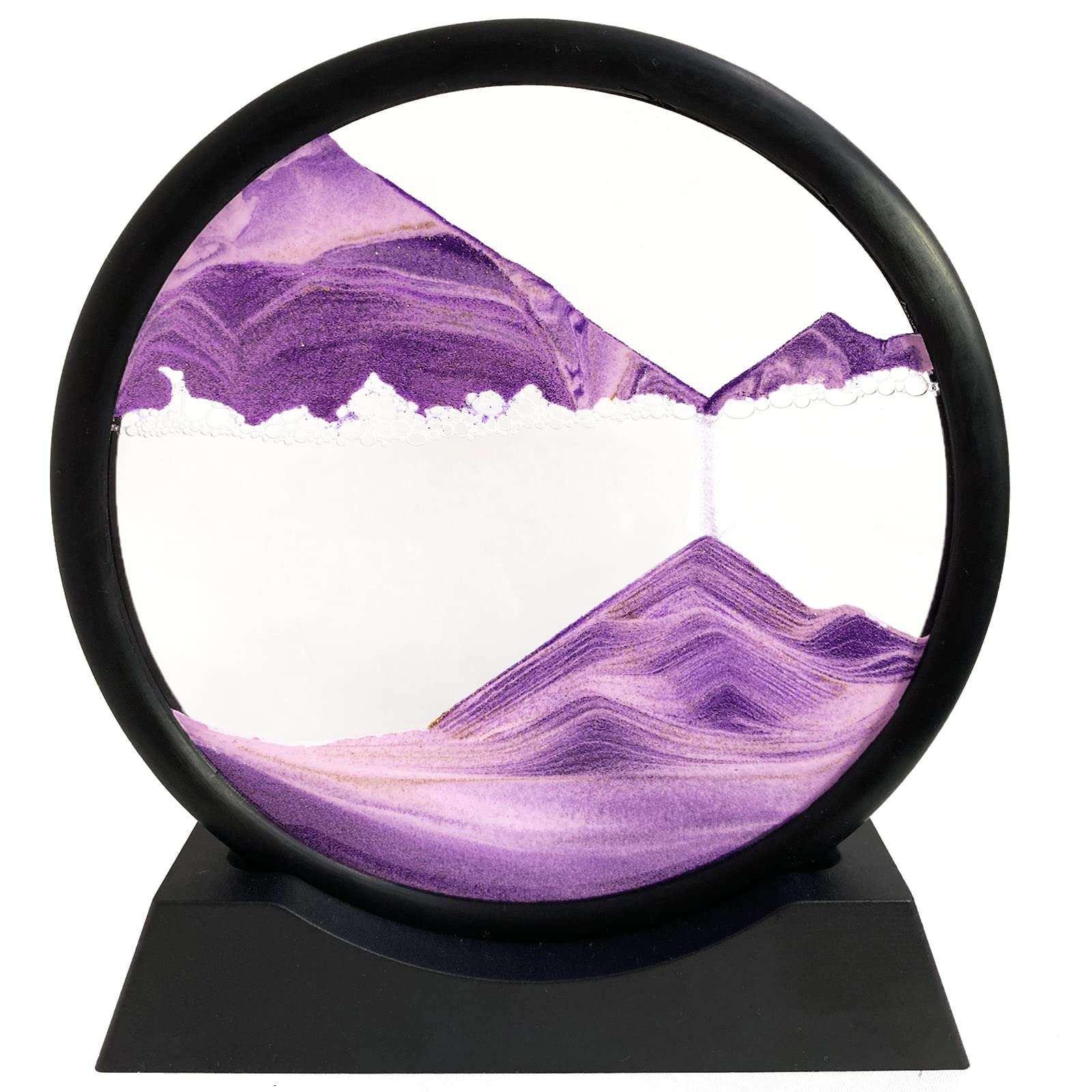 Kinetic Moving Sand Art Picture | Liquid Motion Glass Frame Desktop Decor - GiftWave.co