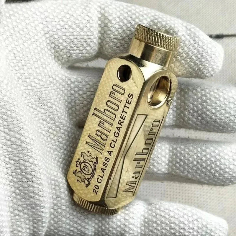 Luxury Japanese Brass Lighter – Premium Heavy - Duty Windproof Pocket Lighter - GiftWave.co