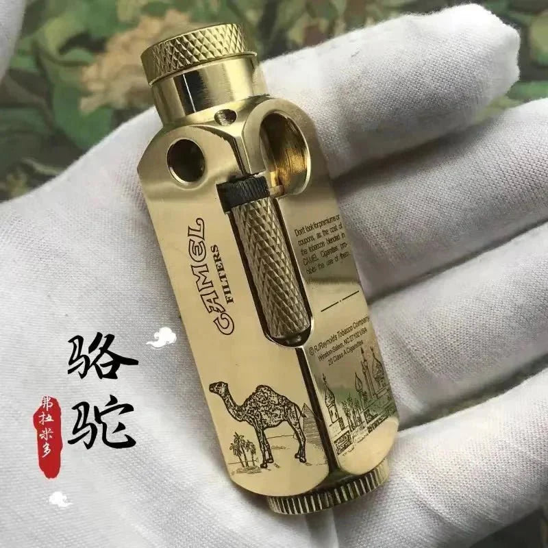 Luxury Japanese Brass Lighter – Premium Heavy - Duty Windproof Pocket Lighter - GiftWave.co
