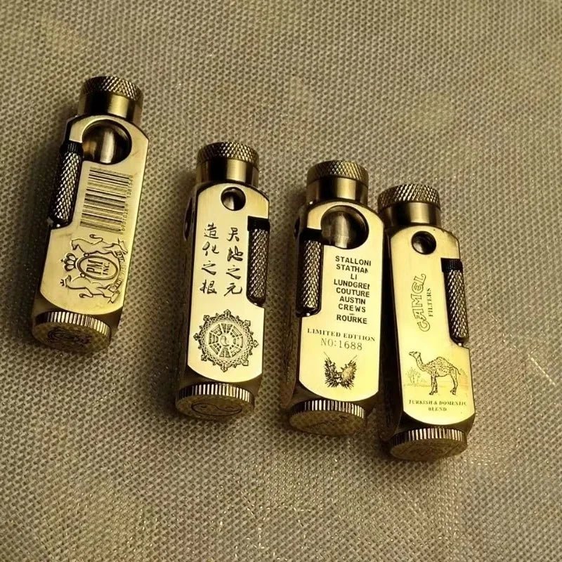 Luxury Japanese Brass Lighter – Premium Heavy - Duty Windproof Pocket Lighter - GiftWave.co