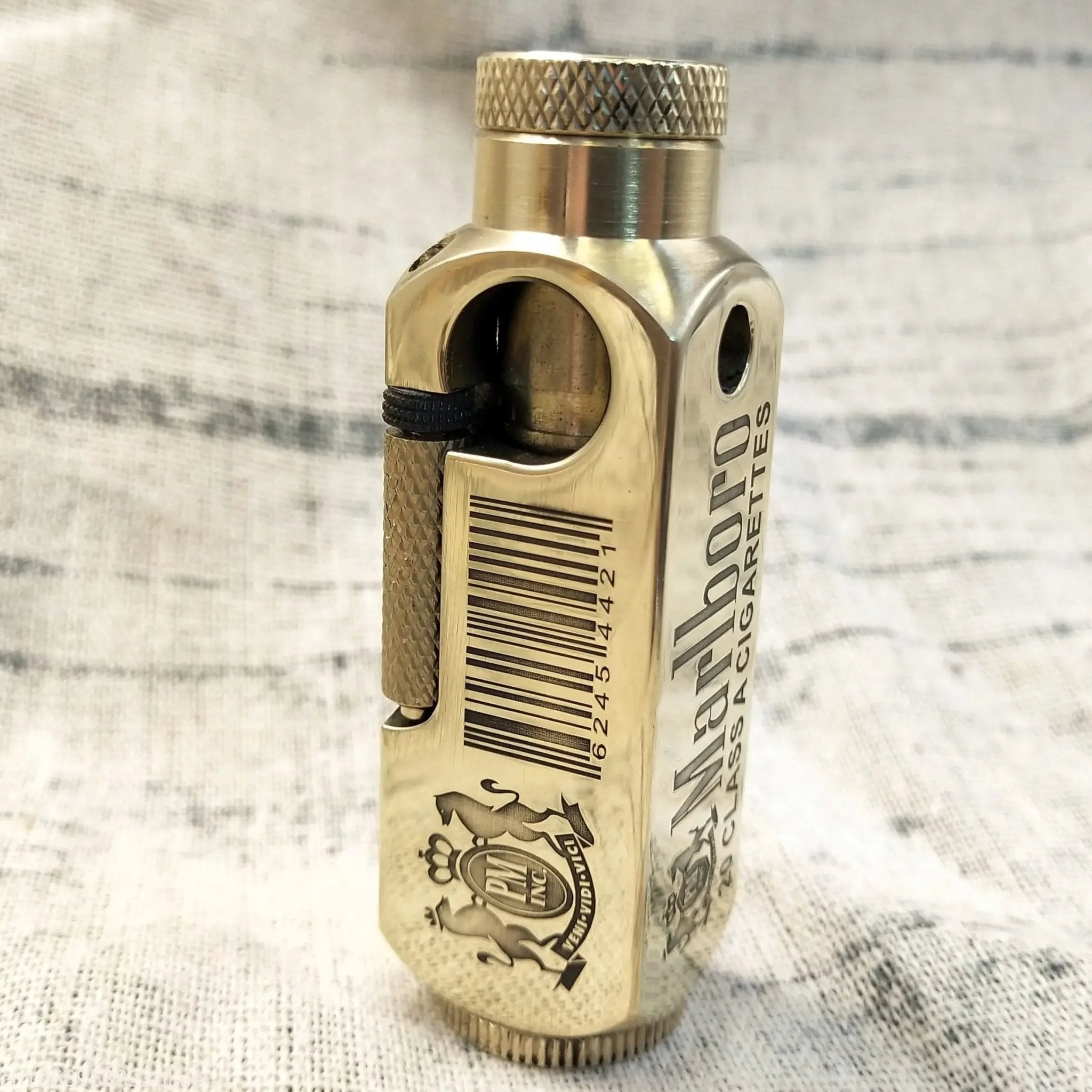 Luxury Japanese Brass Lighter – Premium Heavy - Duty Windproof Pocket Lighter - GiftWave.co