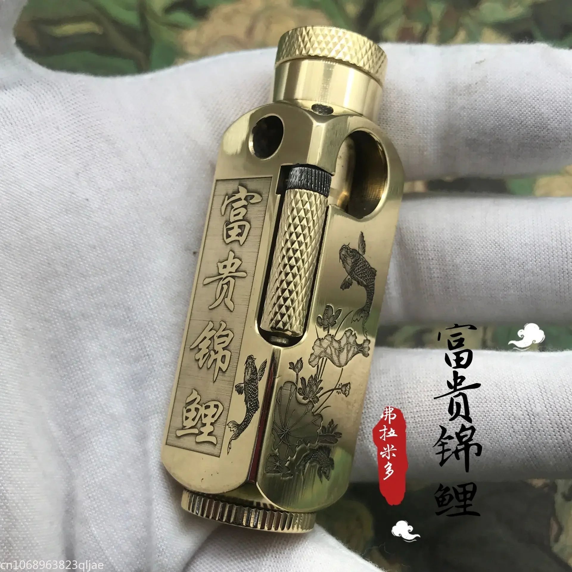 Luxury Japanese Brass Lighter – Premium Heavy - Duty Windproof Pocket Lighter - GiftWave.co