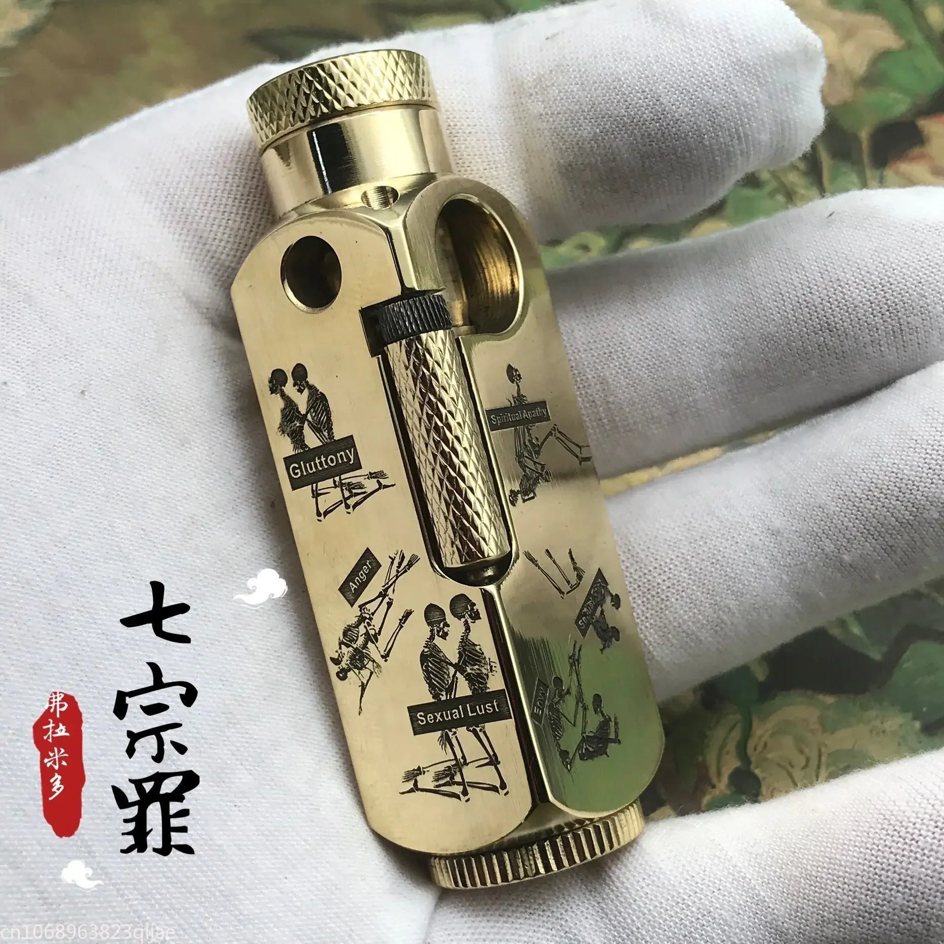 Luxury Japanese Brass Lighter – Premium Heavy - Duty Windproof Pocket Lighter - GiftWave.co