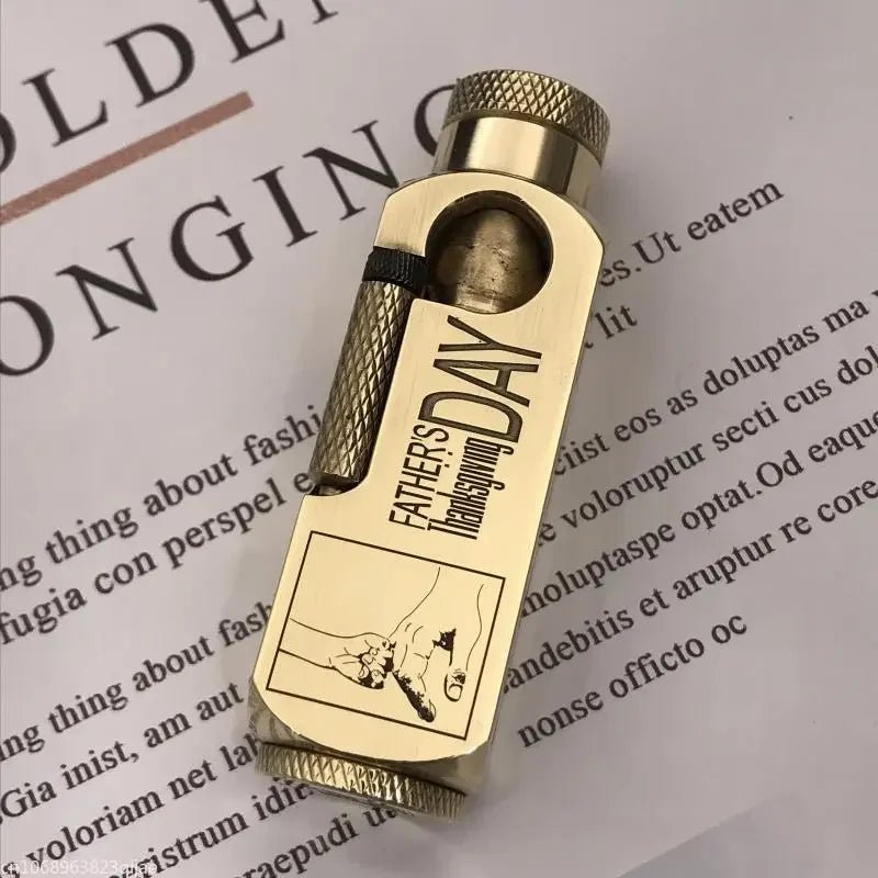 Luxury Japanese Brass Lighter – Premium Heavy - Duty Windproof Pocket Lighter - GiftWave.co