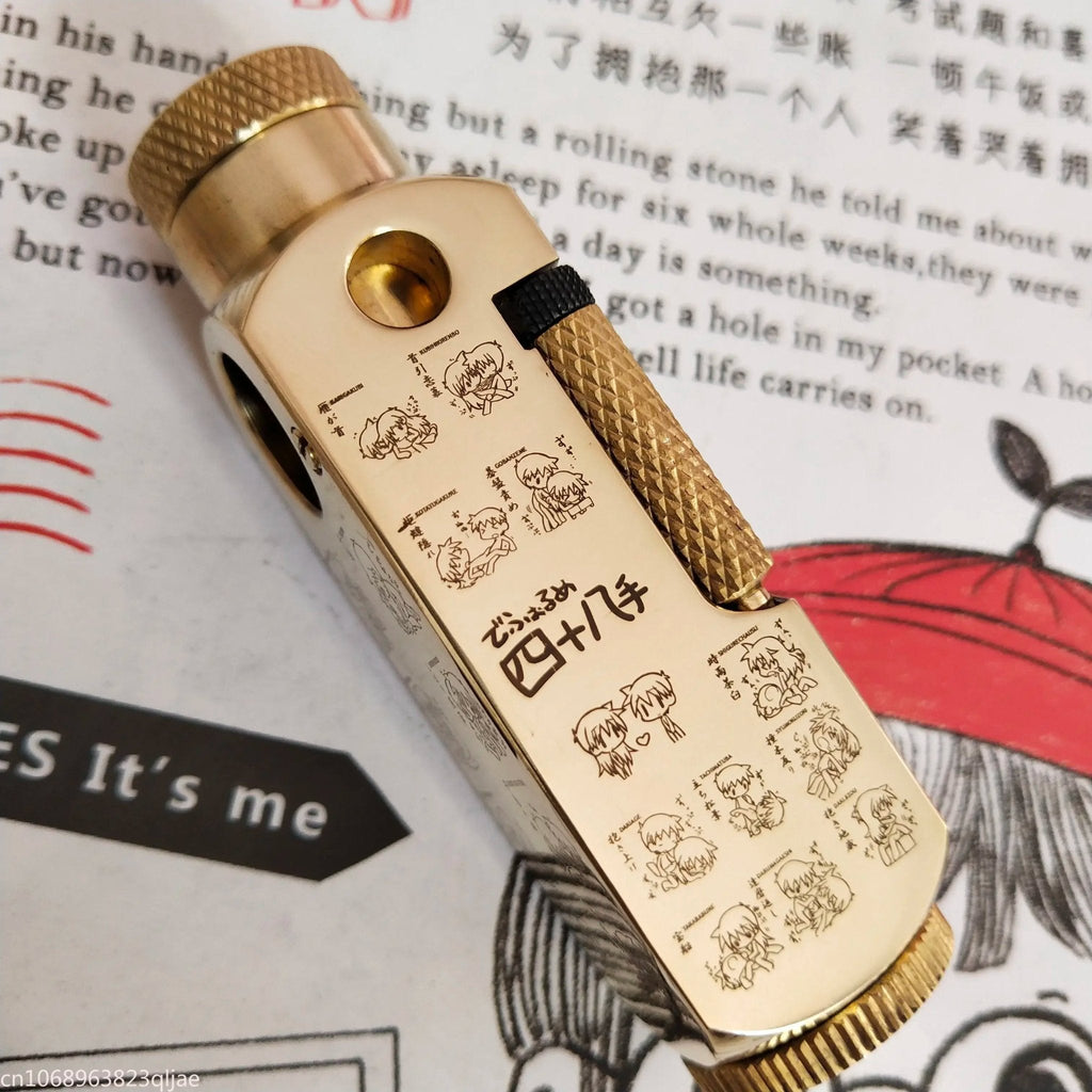 Luxury Japanese Brass Lighter – Premium Heavy - Duty Windproof Pocket Lighter - GiftWave.co