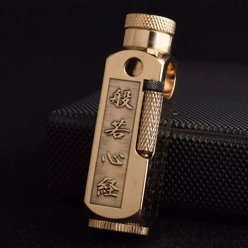 Luxury Japanese Brass Lighter – Premium Heavy-Duty Windproof Pocket Lighter — View 24