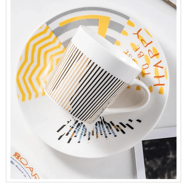 Luycho Anamorphic Mirror Reflection Cup | Locomotion Series Coffee & Tea Set - Damsona