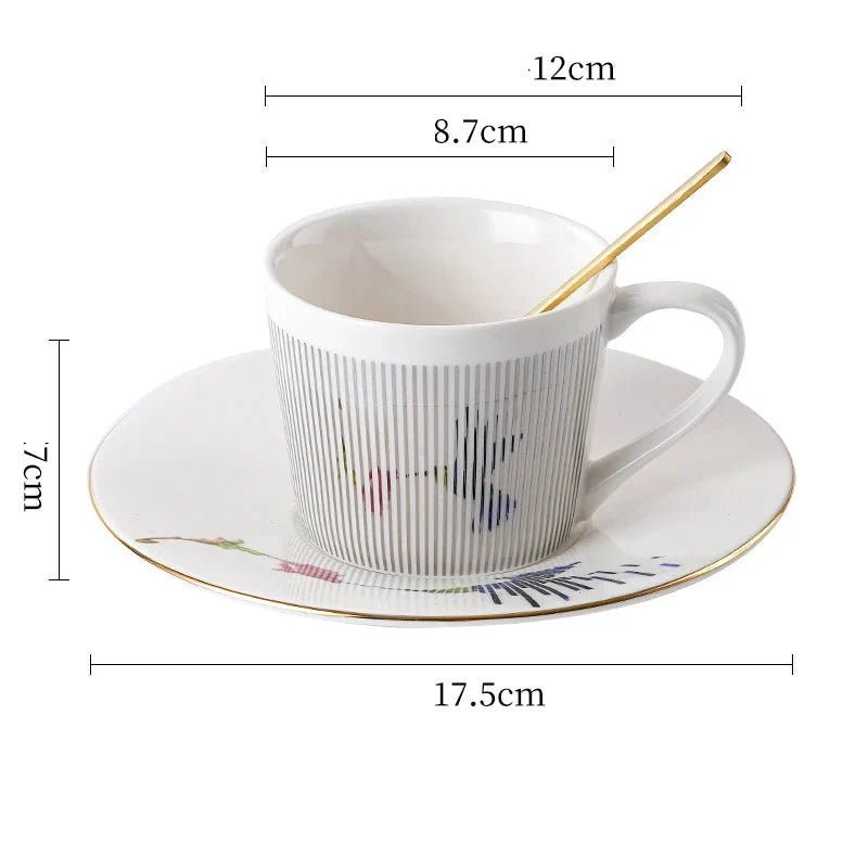 Luycho Anamorphic Mirror Reflection Cup | Locomotion Series Coffee & Tea Set - Damsona