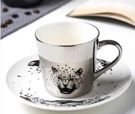 Luycho Anamorphic Mirror Reflection Cup | Locomotion Series Coffee & Tea Set - Damsona