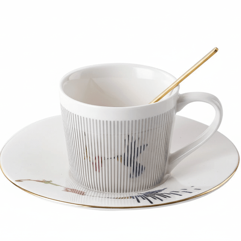 Luycho Anamorphic Mirror Reflection Cup | Locomotion Series Coffee & Tea Set - Damsona