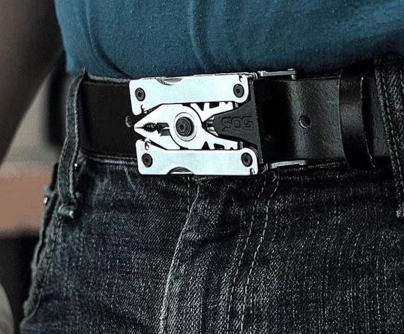 MacGyver SOG SN1001 Survival Multi - Tool Folding Belt 16 - in - 1 EDC Tactical Camping Hiking Gift - GiftWave.co