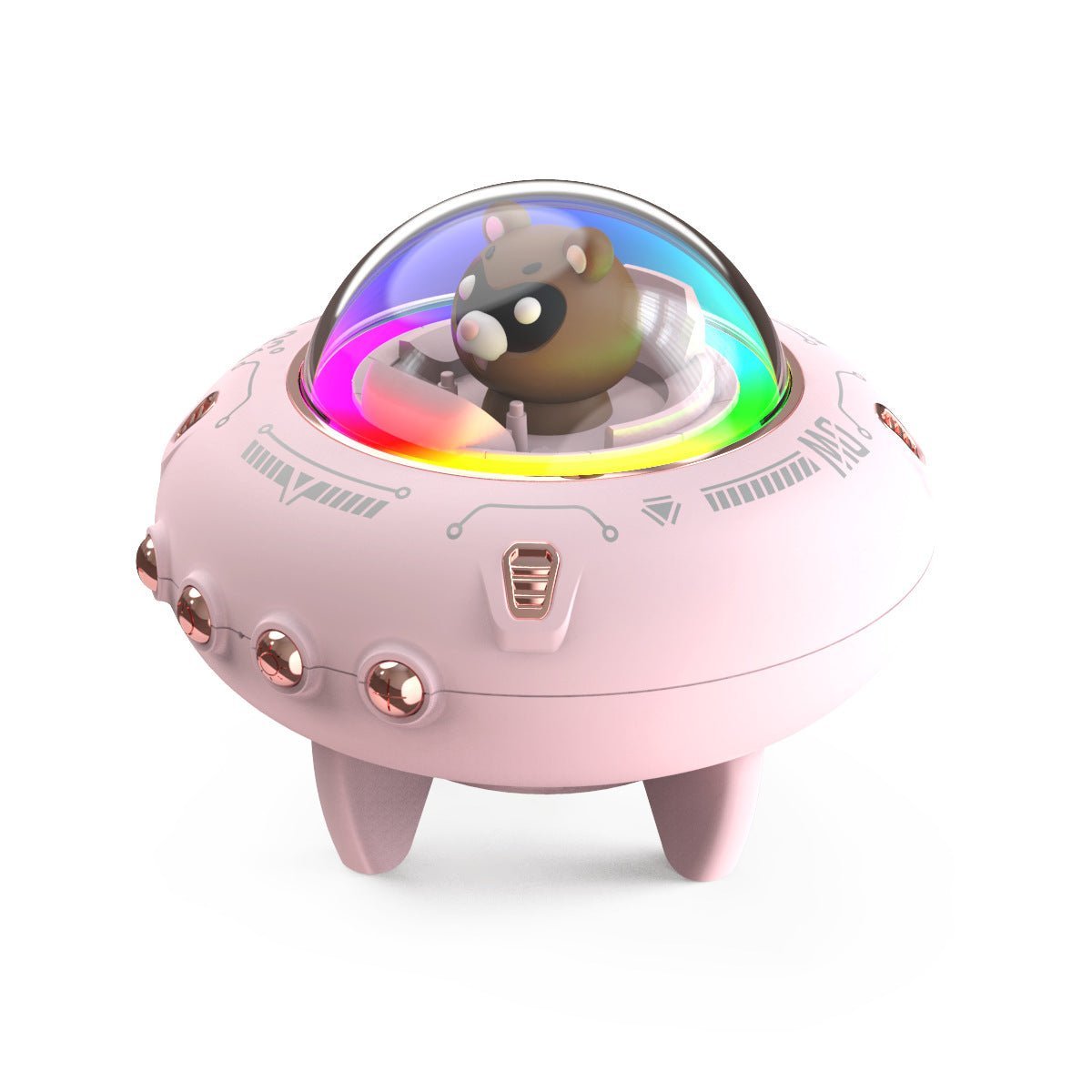 Magnetic Levitating Bluetooth Speaker – UFO Orb 360° Rotation RGB LED Floating Wireless Speaker - Damsona