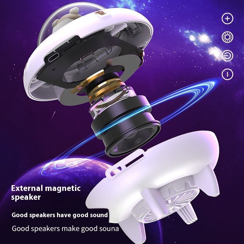 Magnetic Levitating Bluetooth Speaker – UFO Orb 360° Rotation RGB LED Floating Wireless Speaker - Damsona
