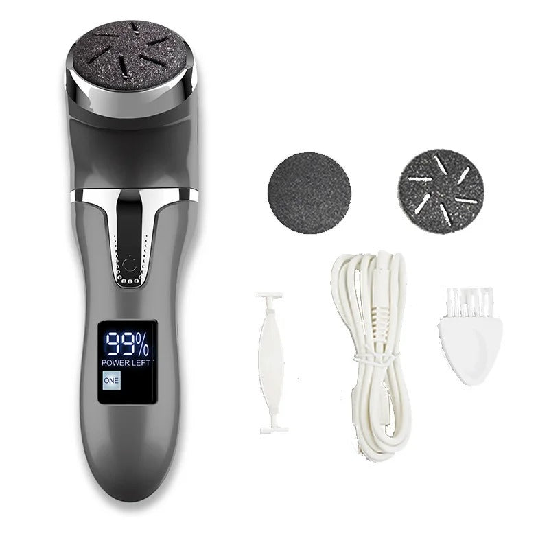 Professional Electric Foot Callus Remover – 3 Roller Heads, 2 - Speed, IPX6 Waterproof, USB Rechargeable - GiftWave.co