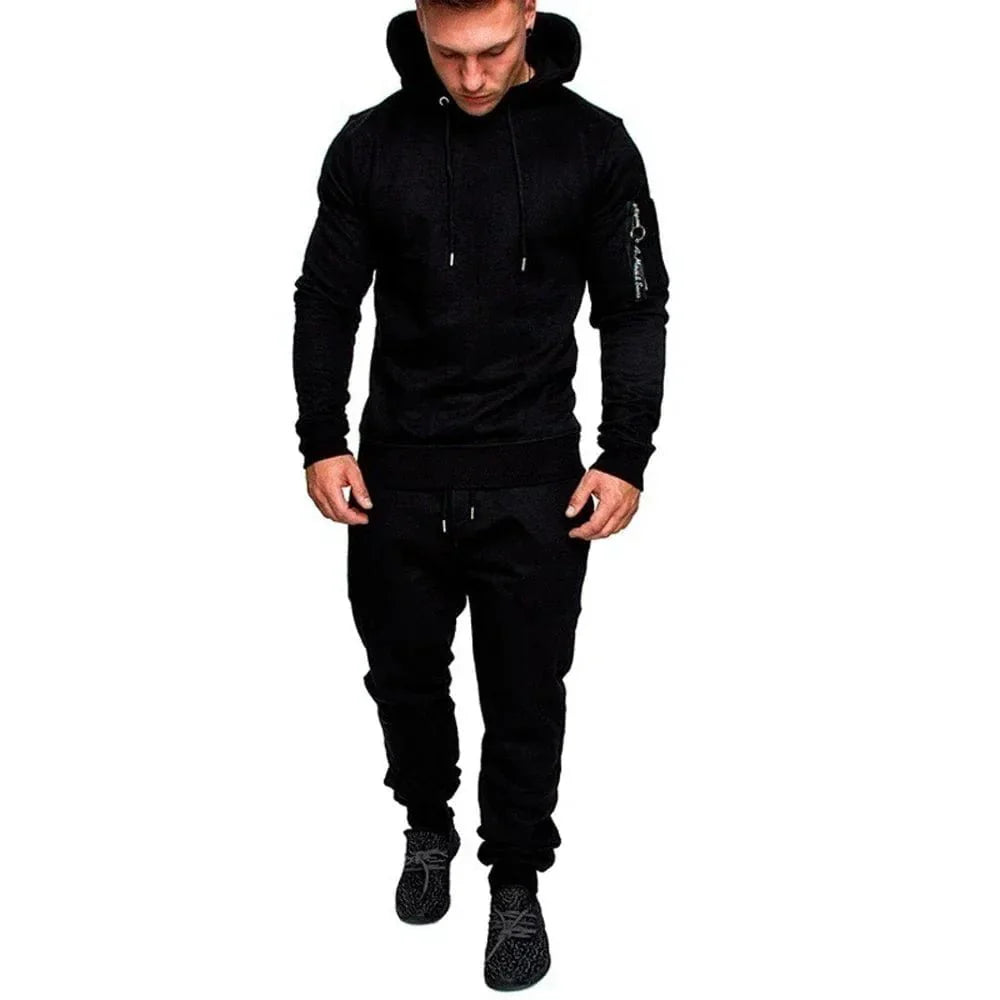 Mens Camouflage Tracksuit - Best 2 - Piece Sports Hoodie & Pants Set - GiftWave.co