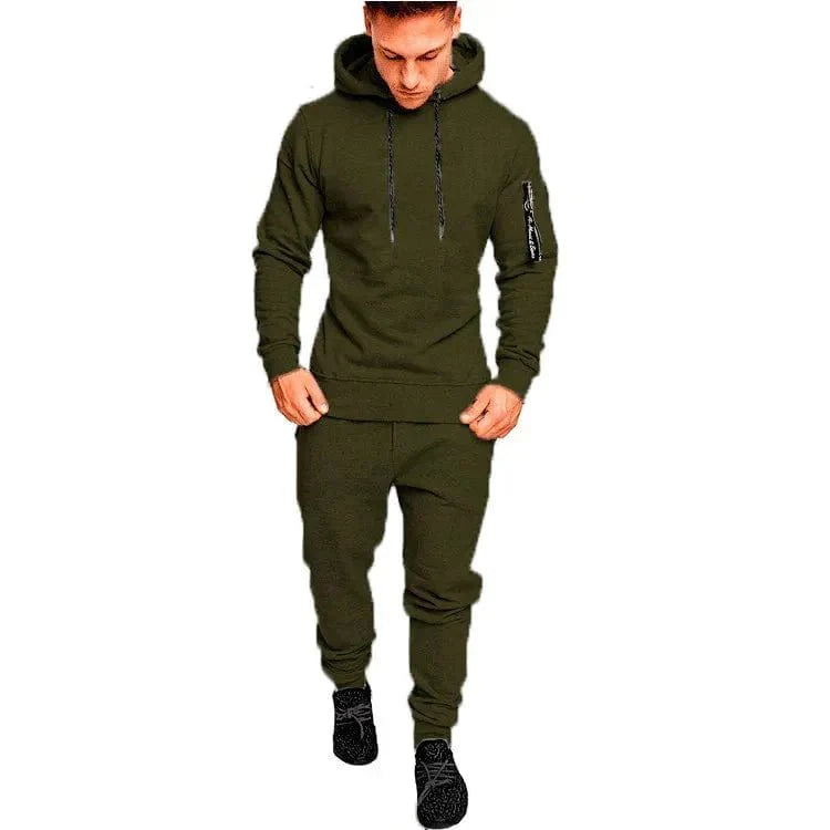 Mens Camouflage Tracksuit - Best 2 - Piece Sports Hoodie & Pants Set - GiftWave.co