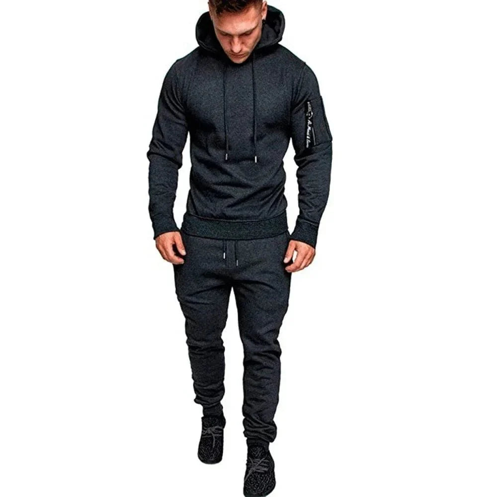 Mens Camouflage Tracksuit - Best 2 - Piece Sports Hoodie & Pants Set - GiftWave.co