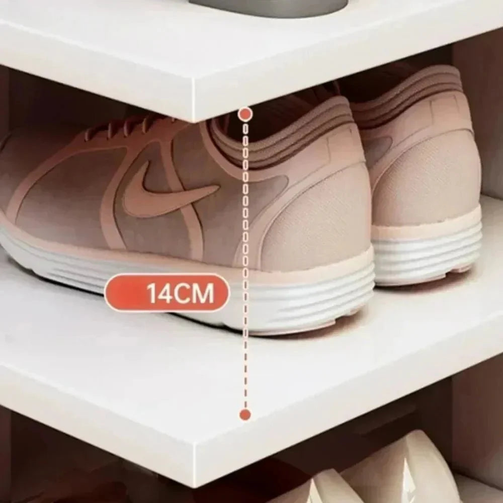 Multilayer Shoe Cabinet with Top Drawer Organizer: Space - Saving Home Furniture - GiftWave.co