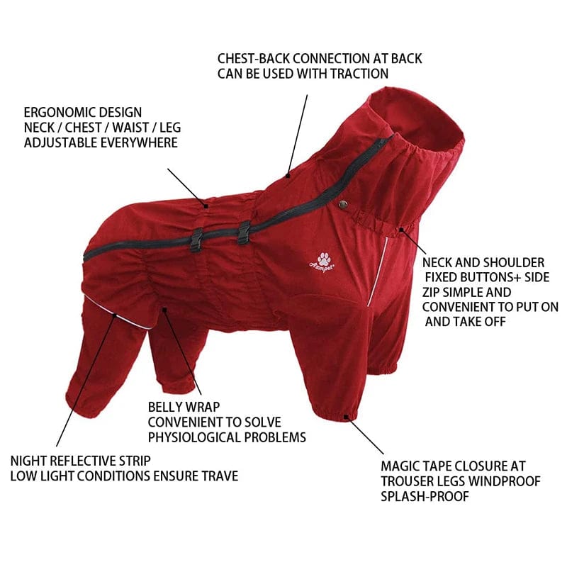 PawGuard: Pet Dog Coat Outdoor Jacket, Waterproof Winter Reflective Raincoat - GiftWave.co