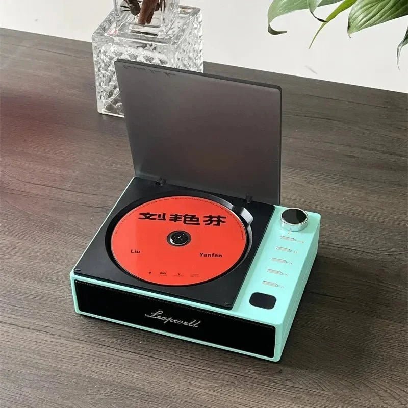 Portable CD Player Bluetooth 5.0 LCD Screen Built-In Speaker Anti-Skip USB-C Rechargeable Gift - Damsona