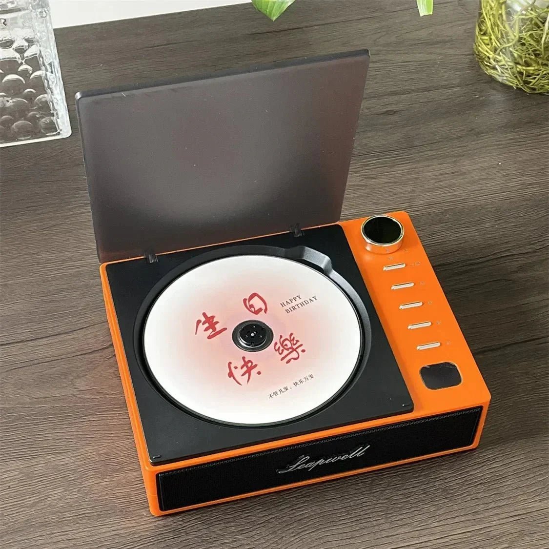 Portable CD Player Bluetooth 5.0 LCD Screen Built-In Speaker Anti-Skip USB-C Rechargeable Gift - Damsona
