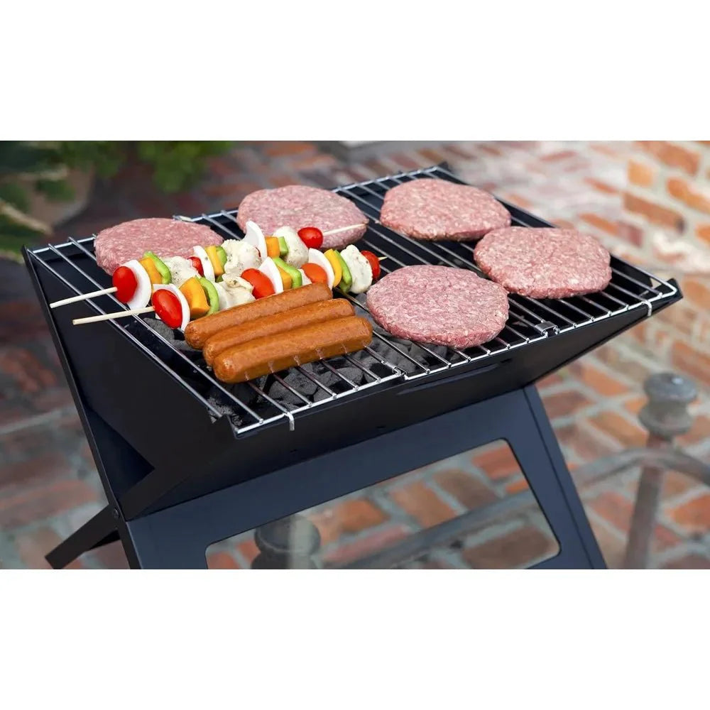 Portable Notebook BBQ Grill Foldable Charcoal Barbecue Grill for Camping... — View 3