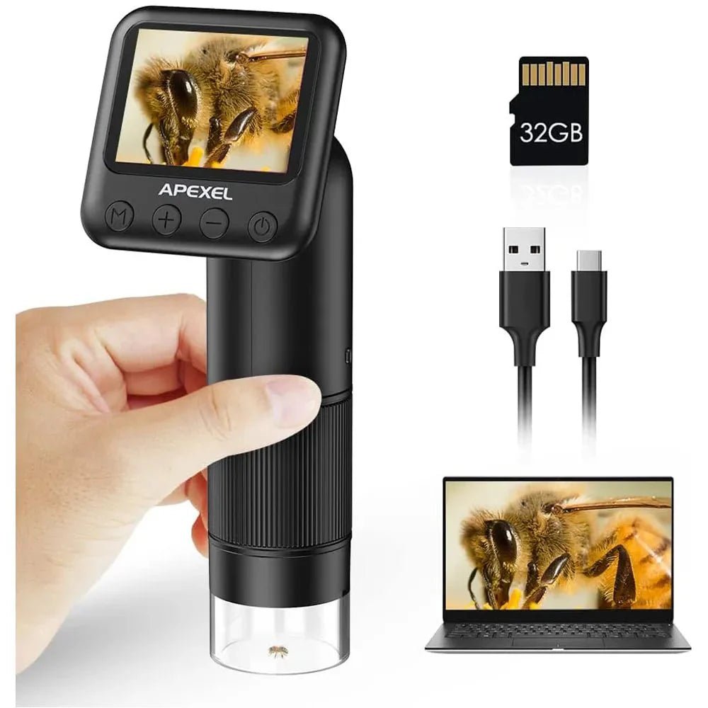 Premium Handheld 800X HD Digital Microscope with 2 Inch LCD Screen - Damsona