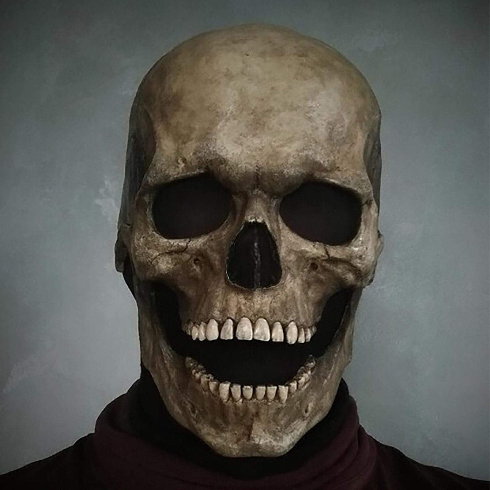 Movable Jaw Realistic Skull Mask - Best Full Head Halloween Latex Mask for Cosplay - GiftWave.co
