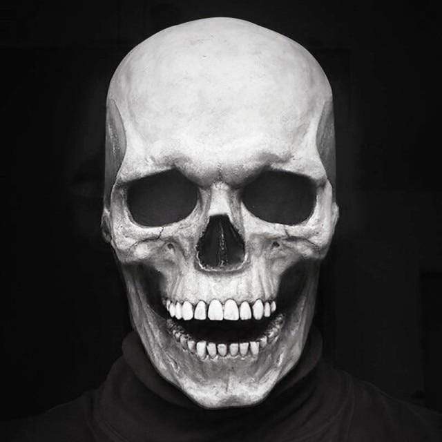 Movable Jaw Realistic Skull Mask - Best Full Head Halloween Latex Mask for Cosplay - GiftWave.co