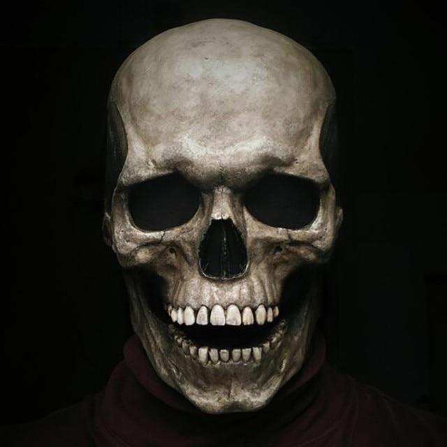 Movable Jaw Realistic Skull Mask - Best Full Head Halloween Latex Mask for Cosplay - GiftWave.co