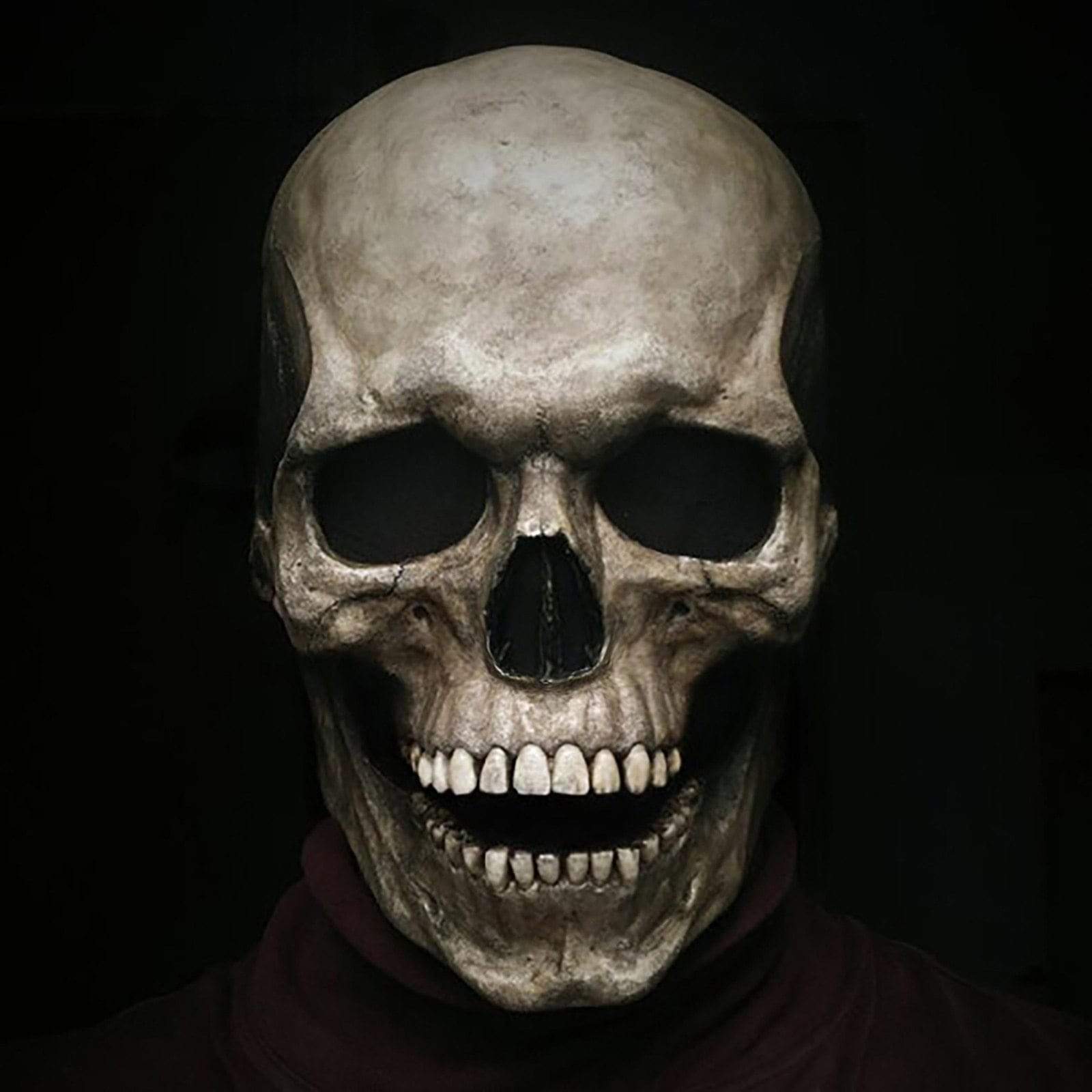Movable Jaw Realistic Skull Mask - Best Full Head Halloween Latex Mask for Cosplay - GiftWave.co