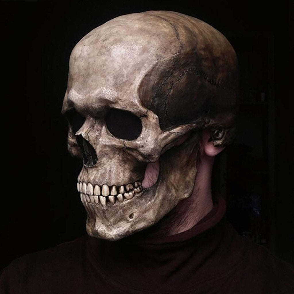Movable Jaw Realistic Skull Mask - Best Full Head Halloween Latex Mask for Cosplay - GiftWave.co