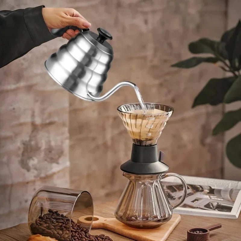Professional Hand-Brewed Coffee Kettle with Thermometer l Hand Brewed Coffee Maker - Damsona