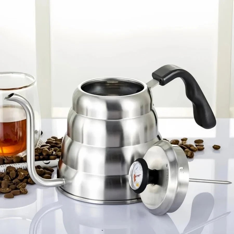 Professional Hand-Brewed Coffee Kettle with Thermometer l Hand Brewed Coffee Maker - Damsona