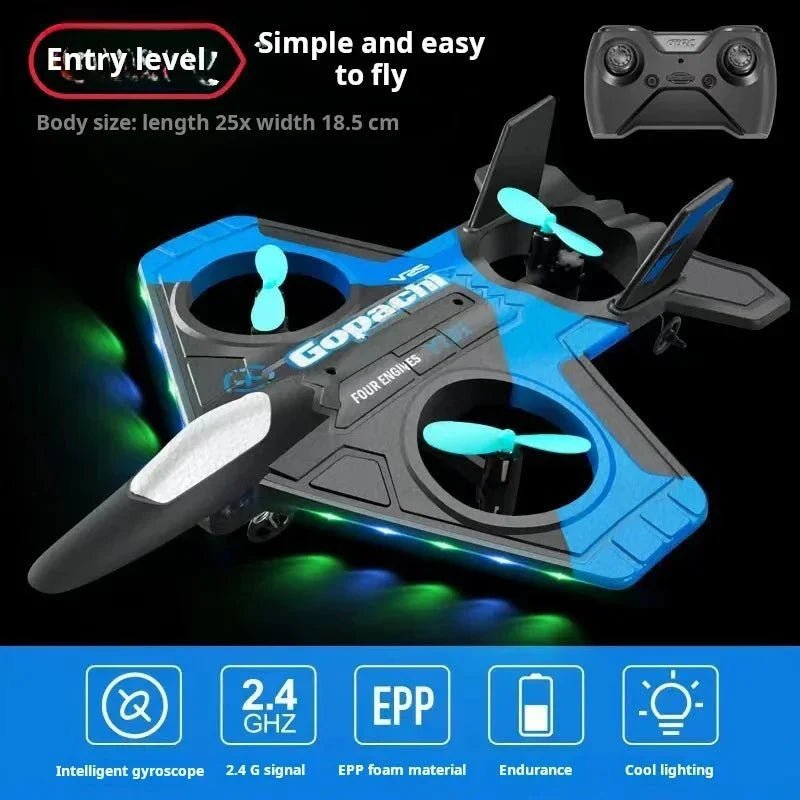 RC V17 Combat Aircraft 2.4G Remote Control Combat Aircraft Glider - Damsona