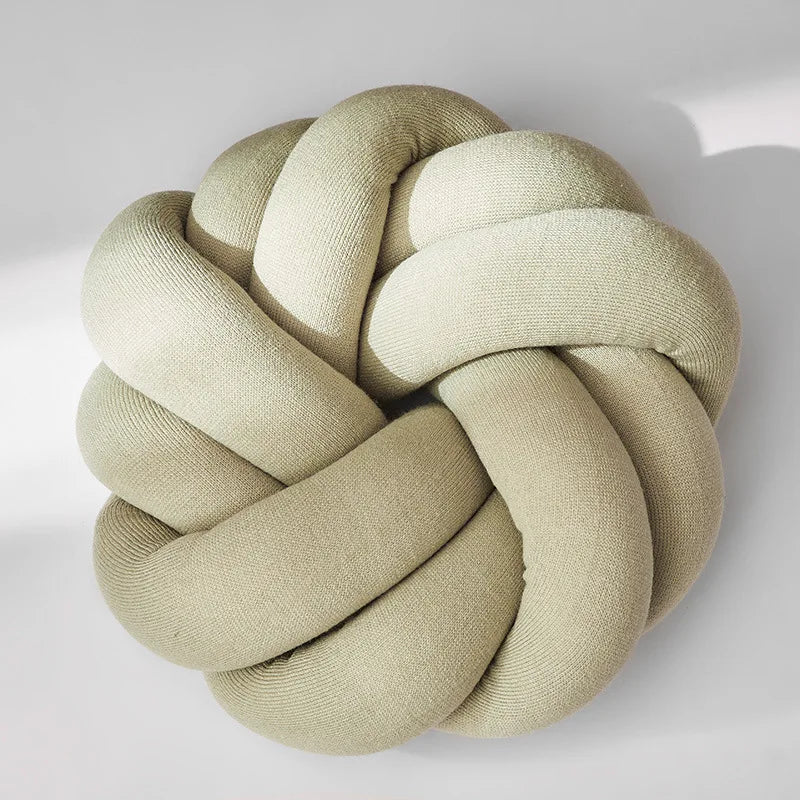 Regina Cotton DIY Hand Knot Back Cushion – Cozy Decorative Lumbar Pillow - GiftWave.co
