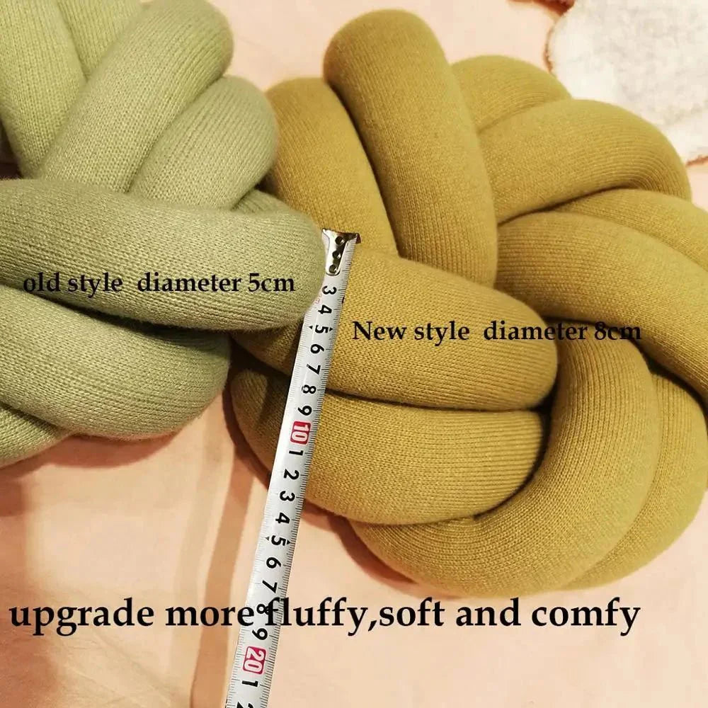 Regina Cotton DIY Hand Knot Back Cushion – Cozy Decorative Lumbar Pillow - GiftWave.co