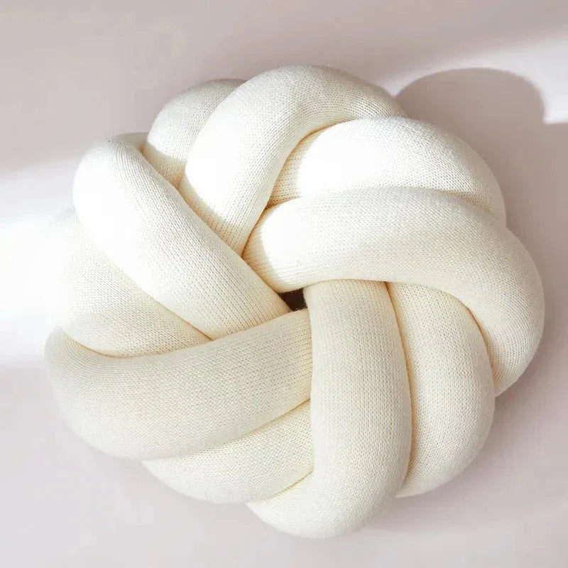 Regina Cotton DIY Hand Knot Back Cushion – Cozy Decorative Lumbar Pillow - GiftWave.co