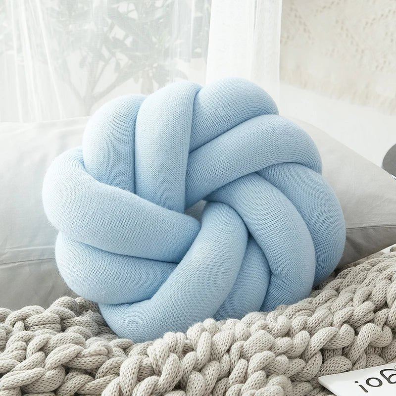 Regina Cotton DIY Hand Knot Back Cushion – Cozy Decorative Lumbar Pillow - GiftWave.co