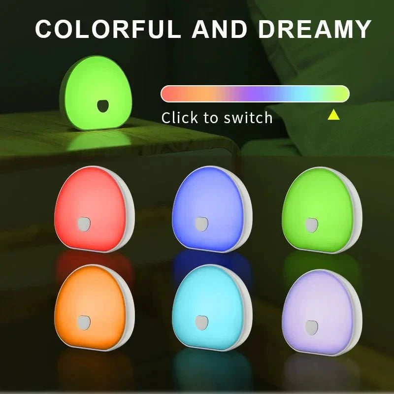 RGB Sleep White Noise Machine: Rechargeable LED Night Light & Relaxing Audio - GiftWave.co