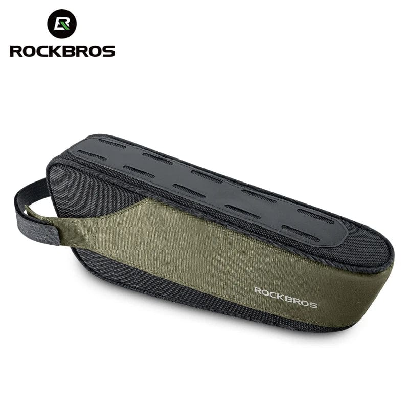 RockBros Bicycle Bag: Portable Cycling Top Tube Bag, Nylon MTB Road Phone Tool Bag with Reflective Ultralight Design - GiftWave.co