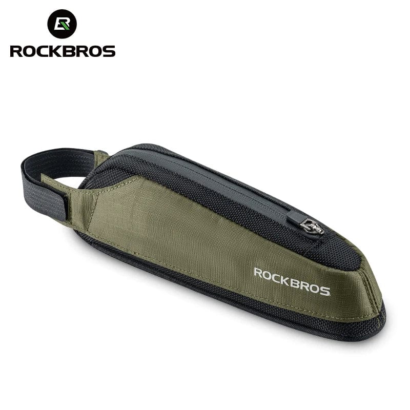 RockBros Bicycle Bag: Portable Cycling Top Tube Bag, Nylon MTB Road Phone Tool Bag with Reflective Ultralight Design - GiftWave.co