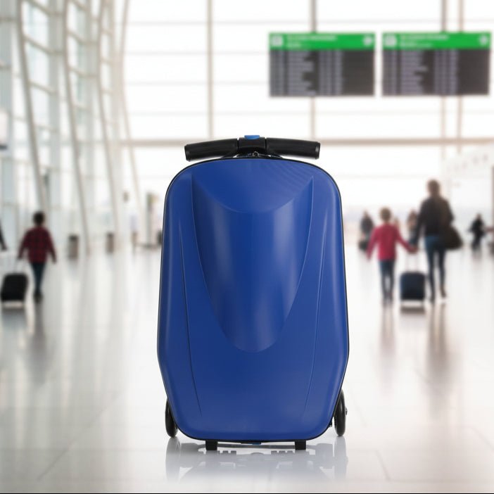 Kids Scooter Suitcase – Rolling Luggage with Built-in Skateboard, Childr... — View 11