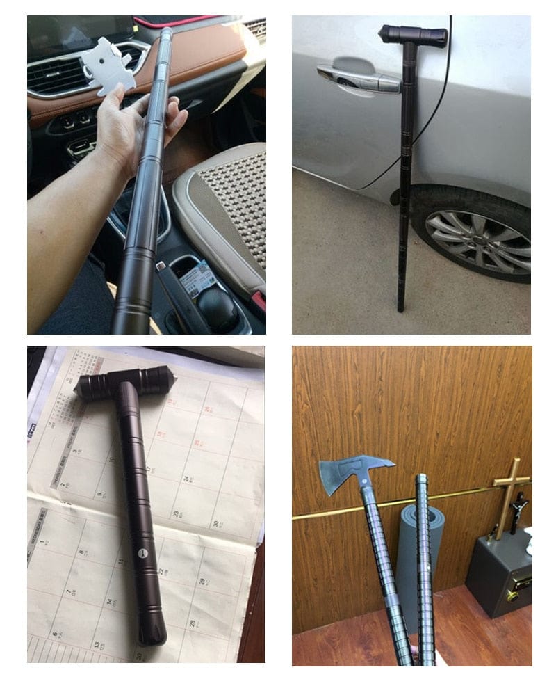 Survival Tool Accessories - Best Tactical Trekking Walking Stick Add - Ons - GiftWave.co